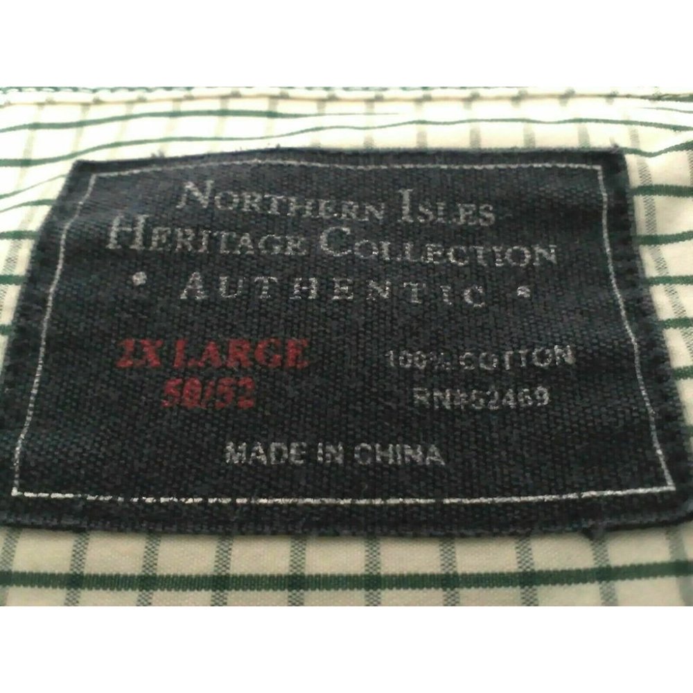 Northern Isles Men's Shirt Heritage Collection Long/Sleeve 100% Cotton 2XL 50/52 - Picture 6 of 16